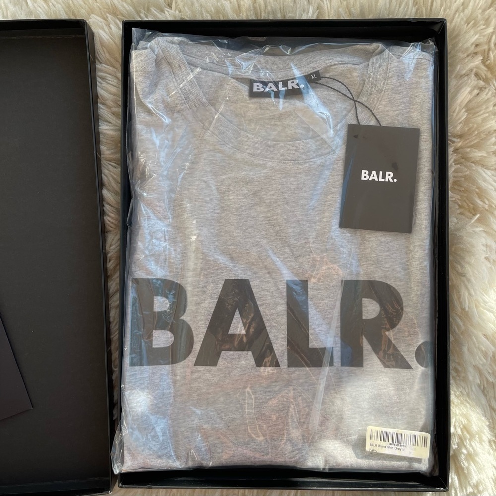 NEW BALR Brand Mens T Shirt Crewneck Grey Size XL NWT